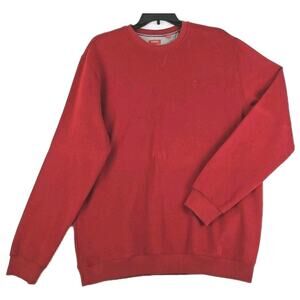 IZOD ~Men's Size XLT/TGL~ Maroon Long Sleeve Pullover Sweatshirt Cotton Blend.